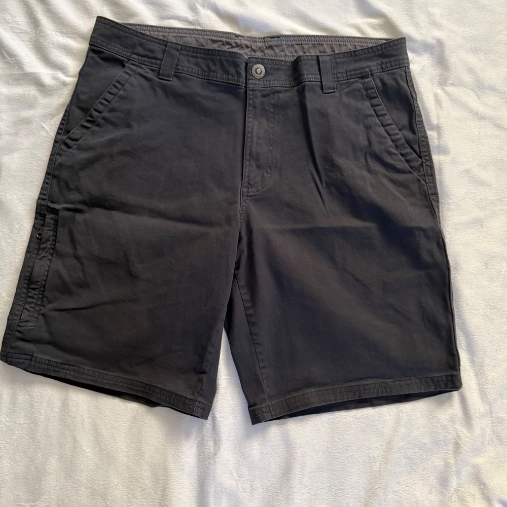 Columbia Mens Regular Fit Utility Shorts Charcoal Gray 34w 10L XM0918 Outdoor